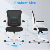 Ergonomic Mesh Office Chair – Lumbar Support & Flip Armrests