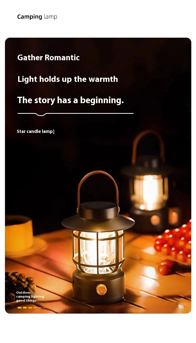 Lohascamping LED Retro Camping Lamp Rechargeable Light