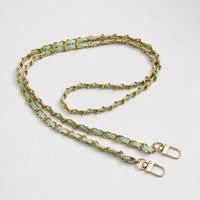 PU Leather Metal Chain Accessories Crossbody Shoulder Portable Wrist Bag Chain Strap Replacement Luggage Accessories Versatile