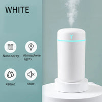 420ML Portable Mini USB Cool Mist Humidifier