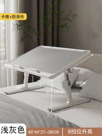 Modern Wooden Office Desk with Keyboard Shelf & Wheels