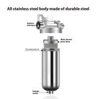 Pre-filter household well water whole house household water purifier 304 stainless steel high flow backwashing water filter