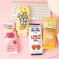 Random 1Pc Creative Simulation Snack Pencil Case PU Leather School Pencil Bag Student Pen Bag Kid Stationery Bag Fun Organizer
