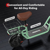 i12 Electric Scooter Foldable with Seat & Basket
