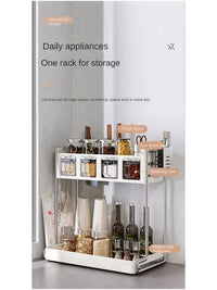 Multi-Functional Kitchen Seasoning & Storage Rack