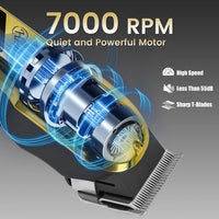 HATTEKER Professional Cordless Hair Clipper for Men