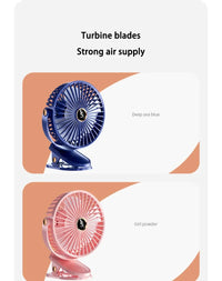 Xiaomi Youpin Clip-on Fan 5 Speed Quiet Rechargeable Desktop Portable Air Circulator Wireless Fan With LED Light Camping Home