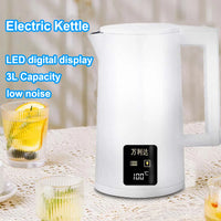 1500W 3L LED Digital Display Stainless Steel Kettle