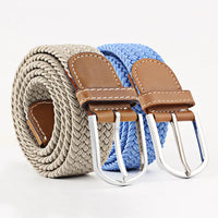 Unisex Colorful Canvas Belt – 107/120cm Casual Luxury Nylon Girdle for Men & Women