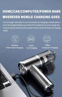 SZUK 148000Pa Car Vacuum CIeaner Powerful Wireless Handheld Cleaning Machine Mini Blower Portable Vacuum Cleaner for Car Home