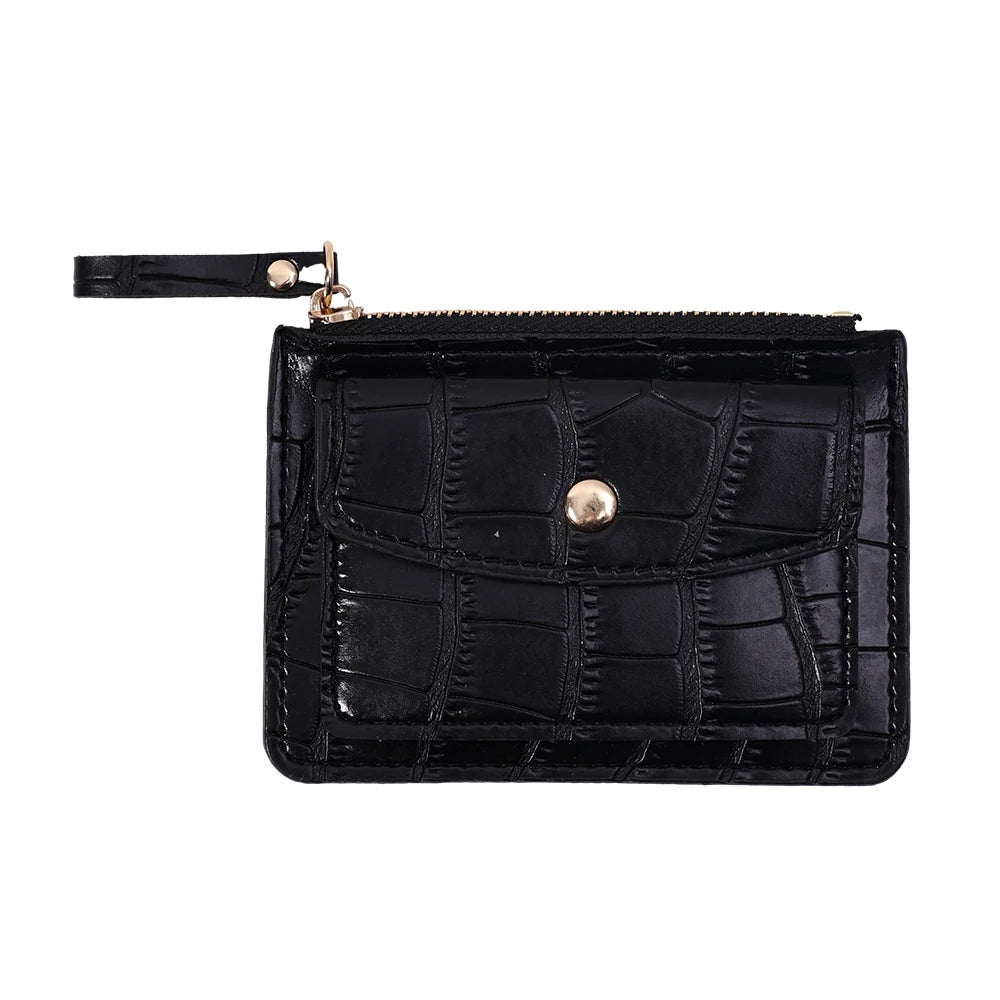 Mini PU Leather Wallet – Slim Short Coin Purse