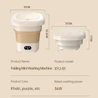 Folding Portable Washing Machine with Spin Dryer