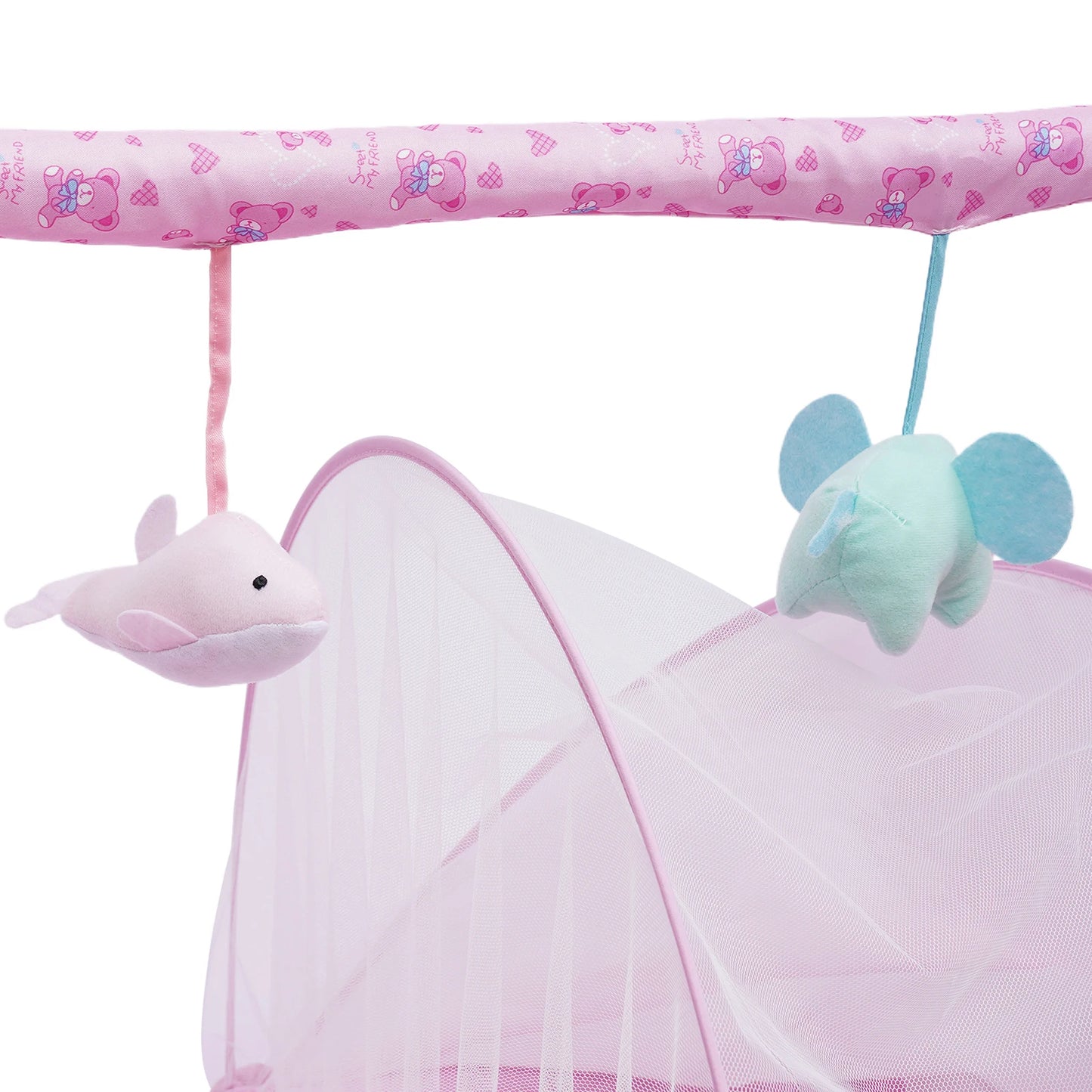 BYMAOCAR Electric Baby Crib Cradle with Bluetooth Auto-Swing