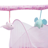 BYMAOCAR Electric Baby Crib Cradle with Bluetooth Auto-Swing