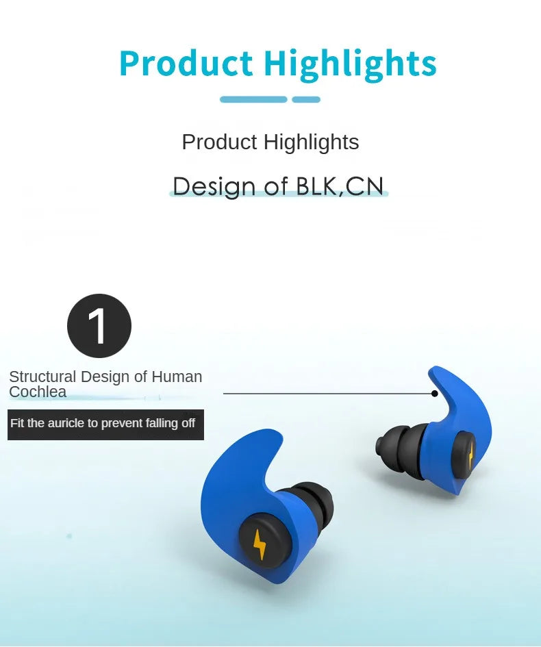 Noise-Cancelling Silicone Earplugs – Sleep & Soundproof