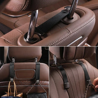 Hidden Car Seat Back Hook Multi-Purpose Organizer