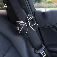 Cute Bow Tie Seat Belt Cover Comfort Shoulder Pad