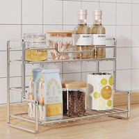 Double-Layer Kitchen Organizer Shelf – Waterproof Sink Storage
