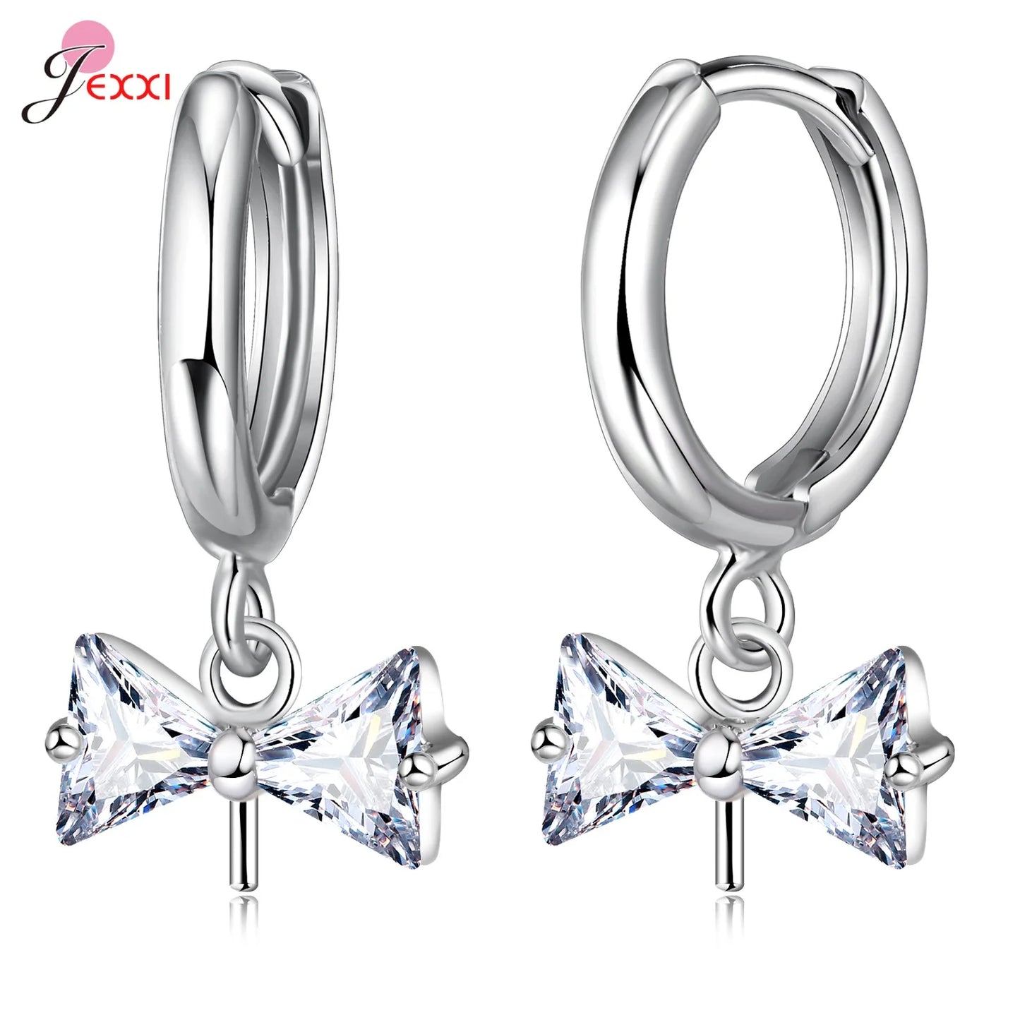 Trendy 925 Sterling Silver Earring Hooks For DIY Jewelry Makings Cubic Zirconia Earring Clasps Accessories