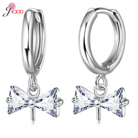 Trendy 925 Sterling Silver Earring Hooks For DIY Jewelry Makings Cubic Zirconia Earring Clasps Accessories