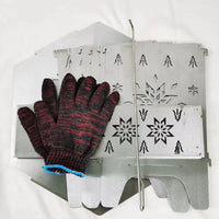 Camping Firewood Stove Portable Outdoor Campfire Table