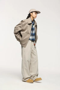 Men’s Wide-Leg Street Style Work Pants Autumn 2025
