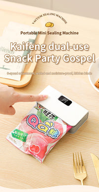 Plastic Bags Sealer Mini Sealing Machine Rechargeable Mini Heat Bag Sealer Food Packaging Sealing Machine Portable Bags Sealer