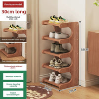 Shoe rack, home dormitory corner, small narrow style, multi-layer storage rack, entrance door, rental shoe cabinet