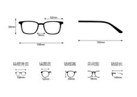Retro Square Myopia Glasses – Unisex Prescription Eyewear