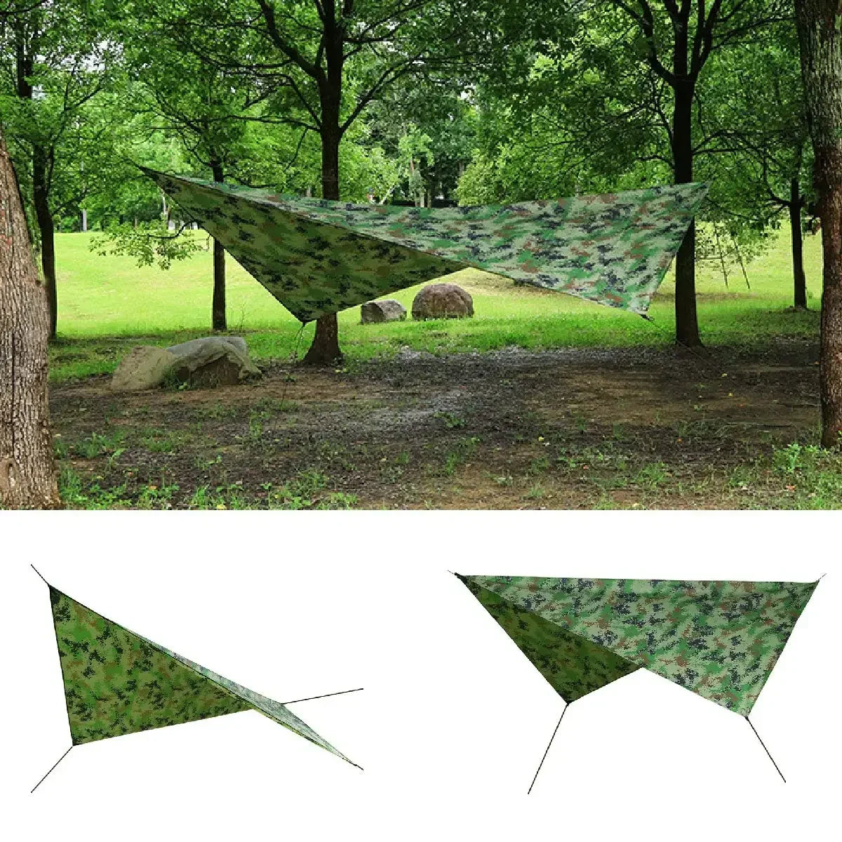 Swallowtail Camping Hammock with Mosquito Net & Rainfly