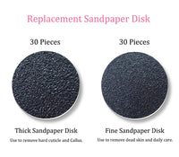 Electric Pedicure Foot File – Callus Remover w/ Sandpaper