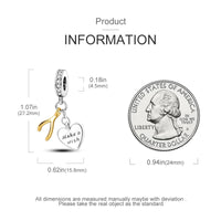 925 Sterling Silver Colorful Koi Pendant Beads Lucky Charm for DIY Bracelets