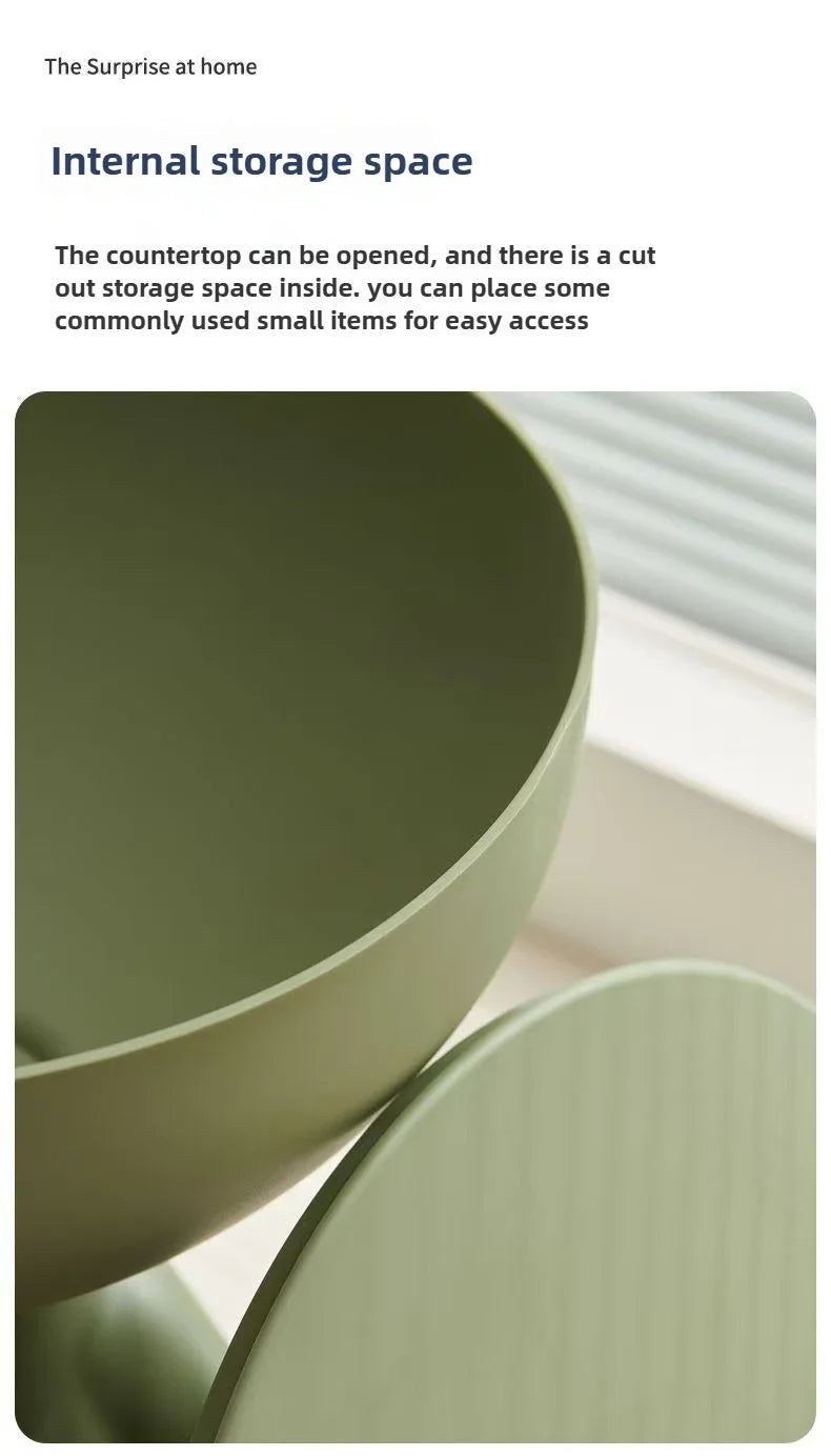 Modern Cartoon Edge Coffee Side Table with Storage