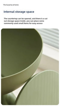 Modern Cartoon Edge Coffee Side Table with Storage