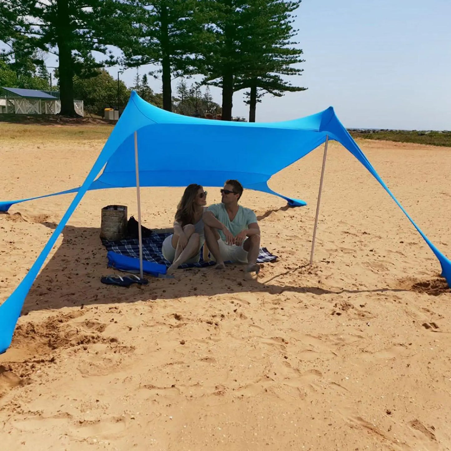 Camping Beach Canopy Tent 1-3 Person UV Sunshade Shelter