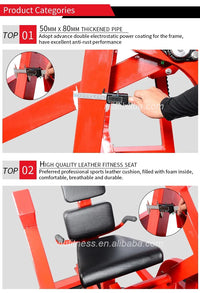 Seated Dip Tricep Machine Plate-Loaded Gym Equipment