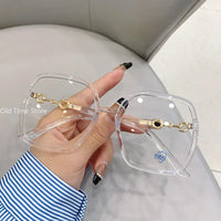 Oversized Square Myopia Glasses – Anti Blue Light Lenses