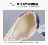 Women Sneakers Autumn New Casual Walking Shoes Woman Flat Lace Up High Quality Sneakers Fashion Flat-bottomed Casual Shoes