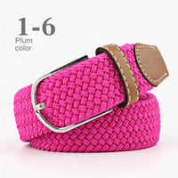 Unisex Colorful Canvas Belt – 107/120cm Casual Luxury Nylon Girdle for Men & Women