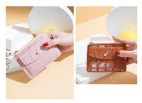 Mini PU Leather Wallet – Slim Short Coin Purse