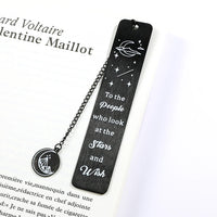 Stainless steel bookmarks designed for students, Kawaii book accessories for returning to school as learning stationery