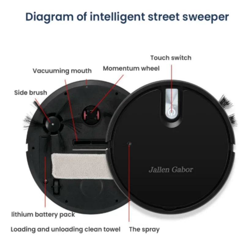 5-in-1 Wireless Smart Robot Vacuum Cleaner – Home Use