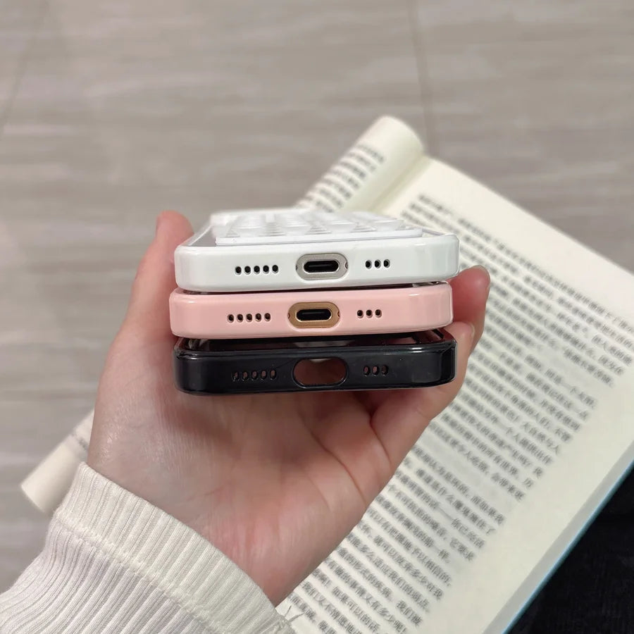 3D Suction Airbag iPhone Case – Shockproof Transparent Cover