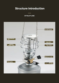 CAMPINGMOON Portable Lantern Medium Outdoor Tent Light