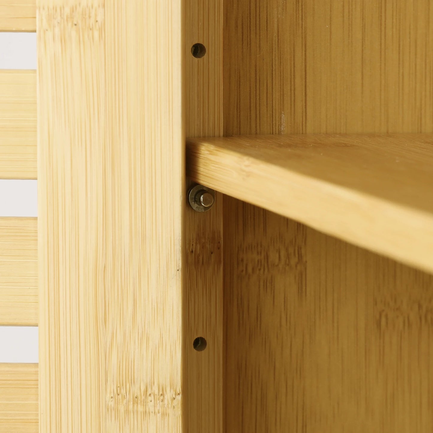 Wall Mounted Bathroom Cabinet Storage Shelf Bamboo Medicine Cabinet