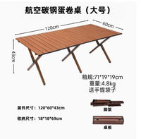 Camping Folding Table Portable Parasol Table