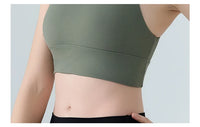Sports Bra for Women, Shock-absorbing and Anti Sagging Bra, Worn Externally with Chest Cushion, Sloping Shoulder, Fitness Dance