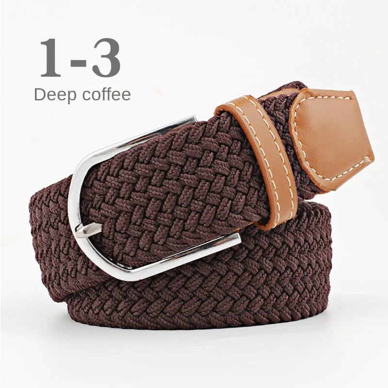 Unisex Colorful Canvas Belt – 107/120cm Casual Luxury Nylon Girdle for Men & Women