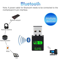 600Mbps USB WiFi Bluetooth Adapter – Dual Band 2-in-1