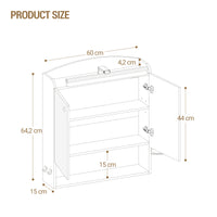 Hzuaneri Bathroom Mirror Cabinet with LED Lighting